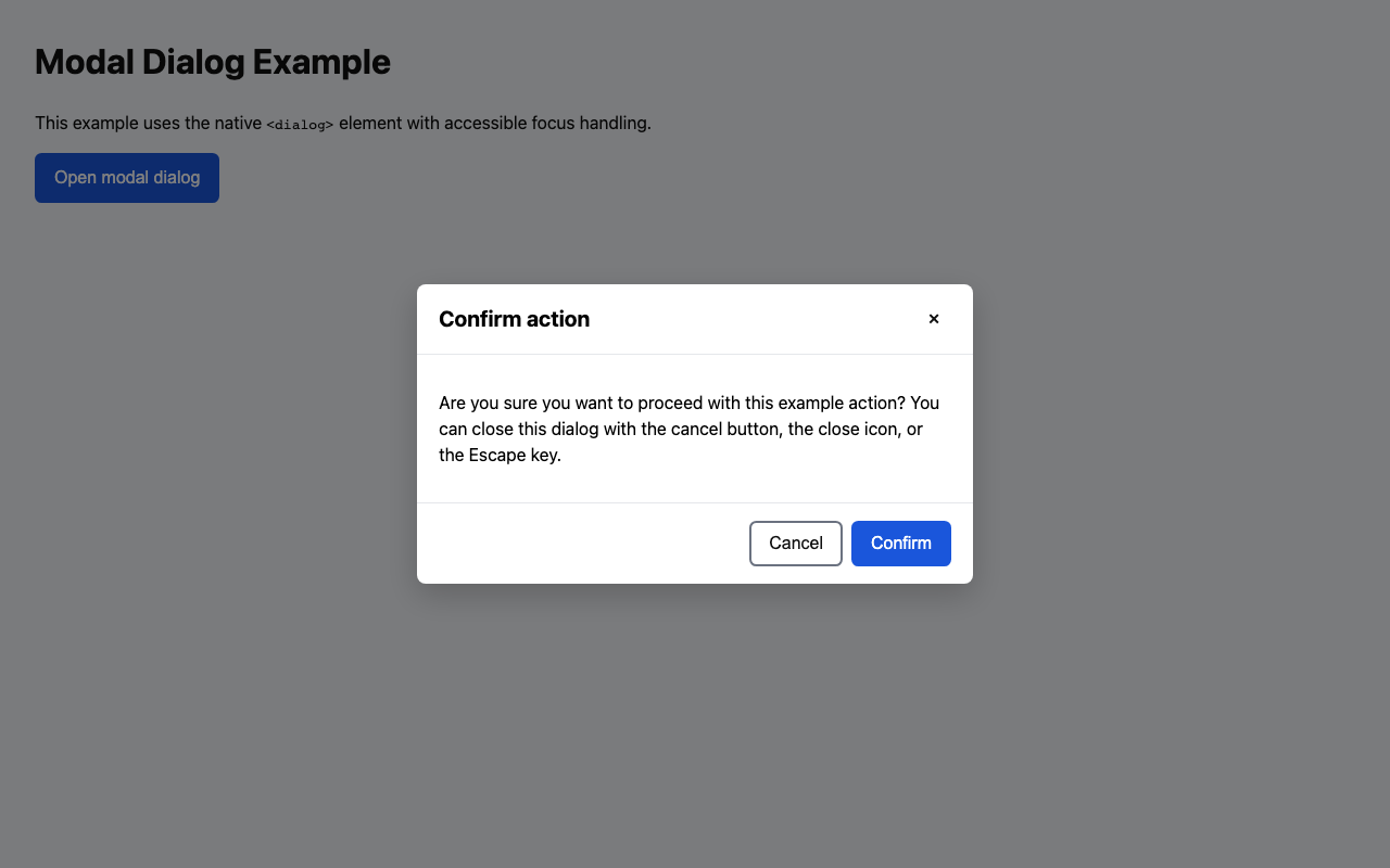Screenshot sample 3 for modal-dialog / GPT-5.2 Codex