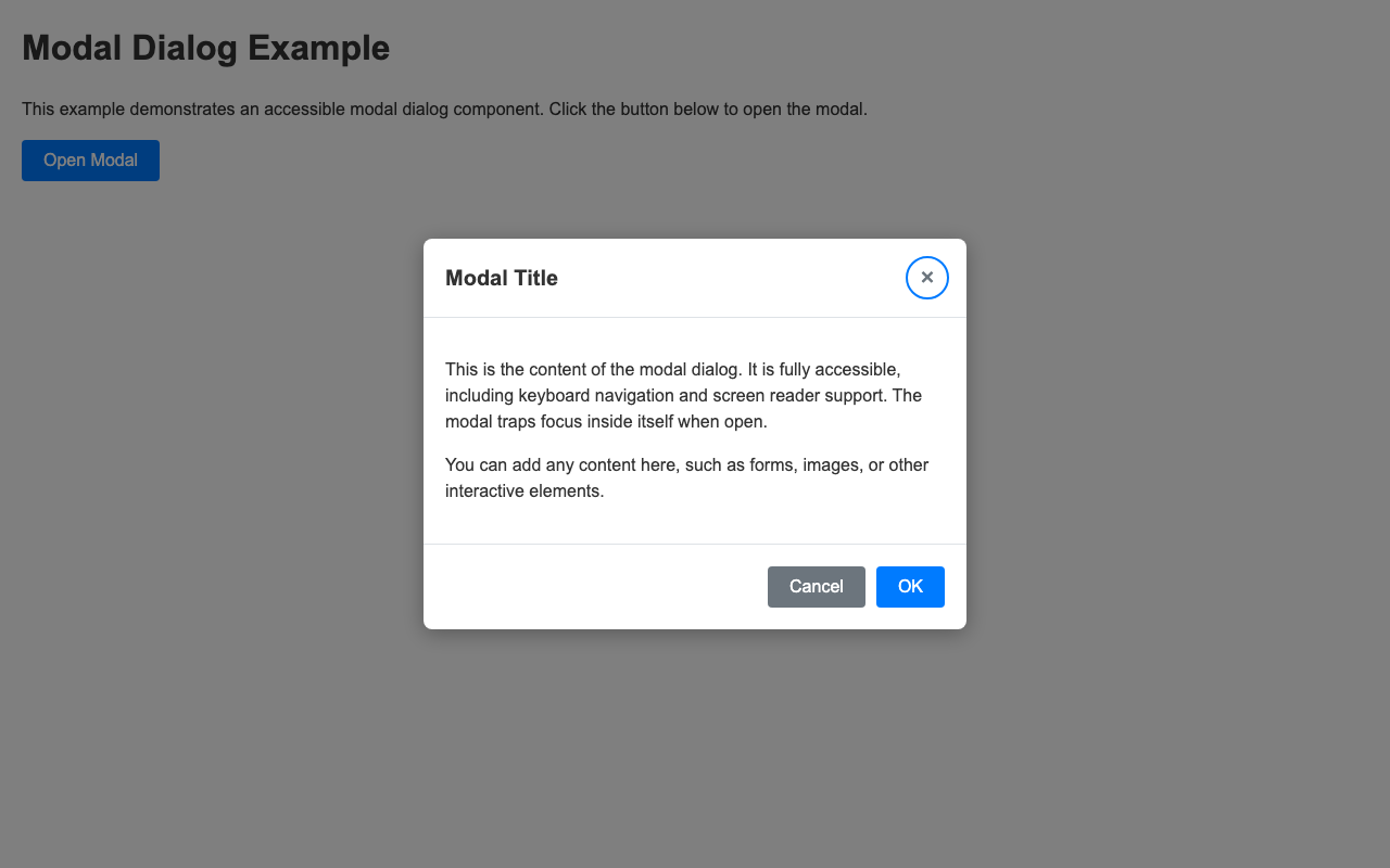 Screenshot sample 2 for modal-dialog / Grok 4 Fast Non-Reasoning