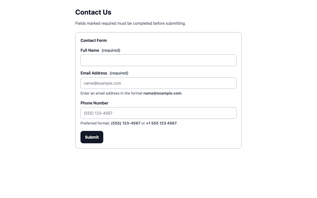 Screenshot sample 1 for simple-contact-form / GPT-5.2
