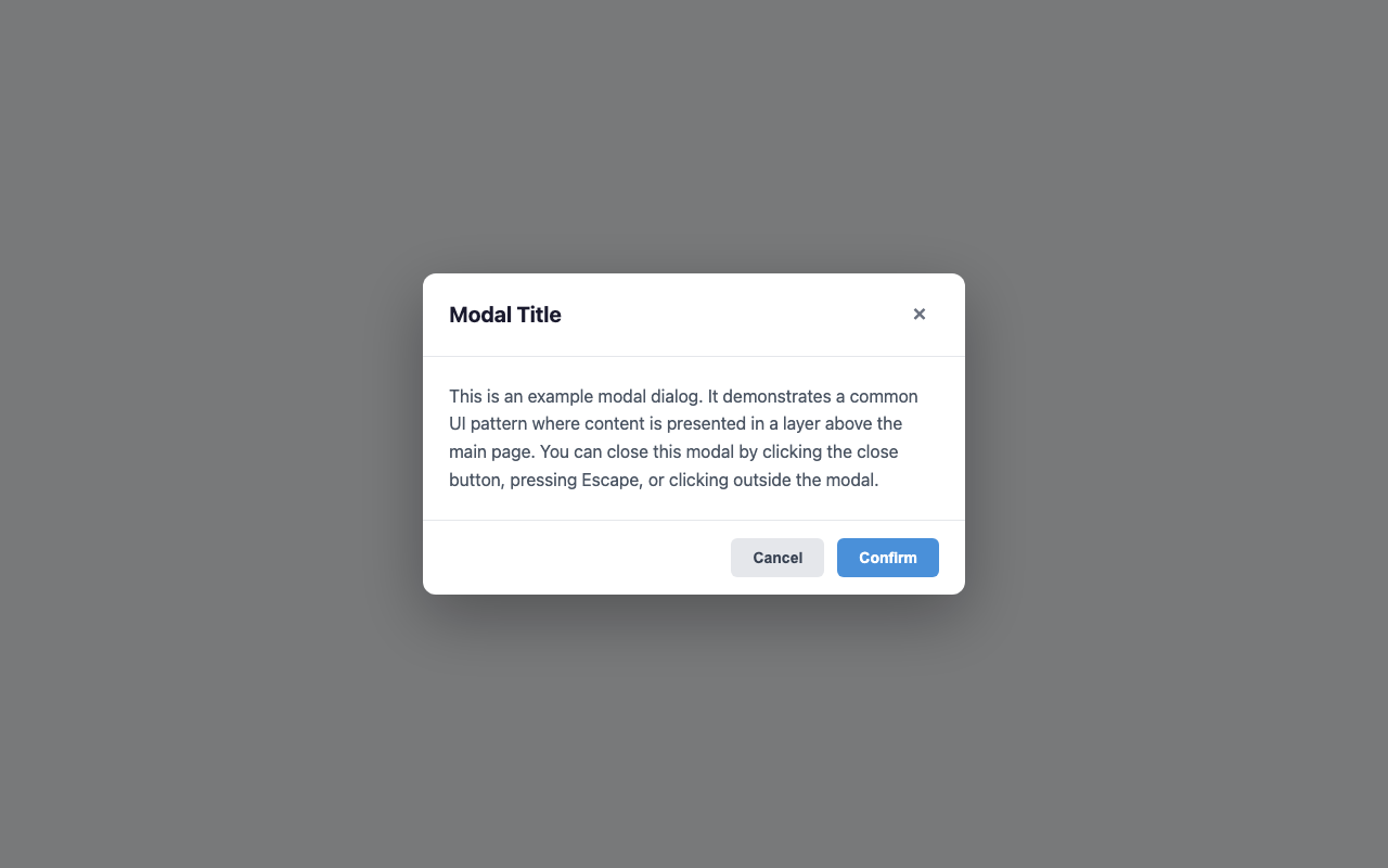 Screenshot sample 3 for modal-dialog / Claude Opus 4.6