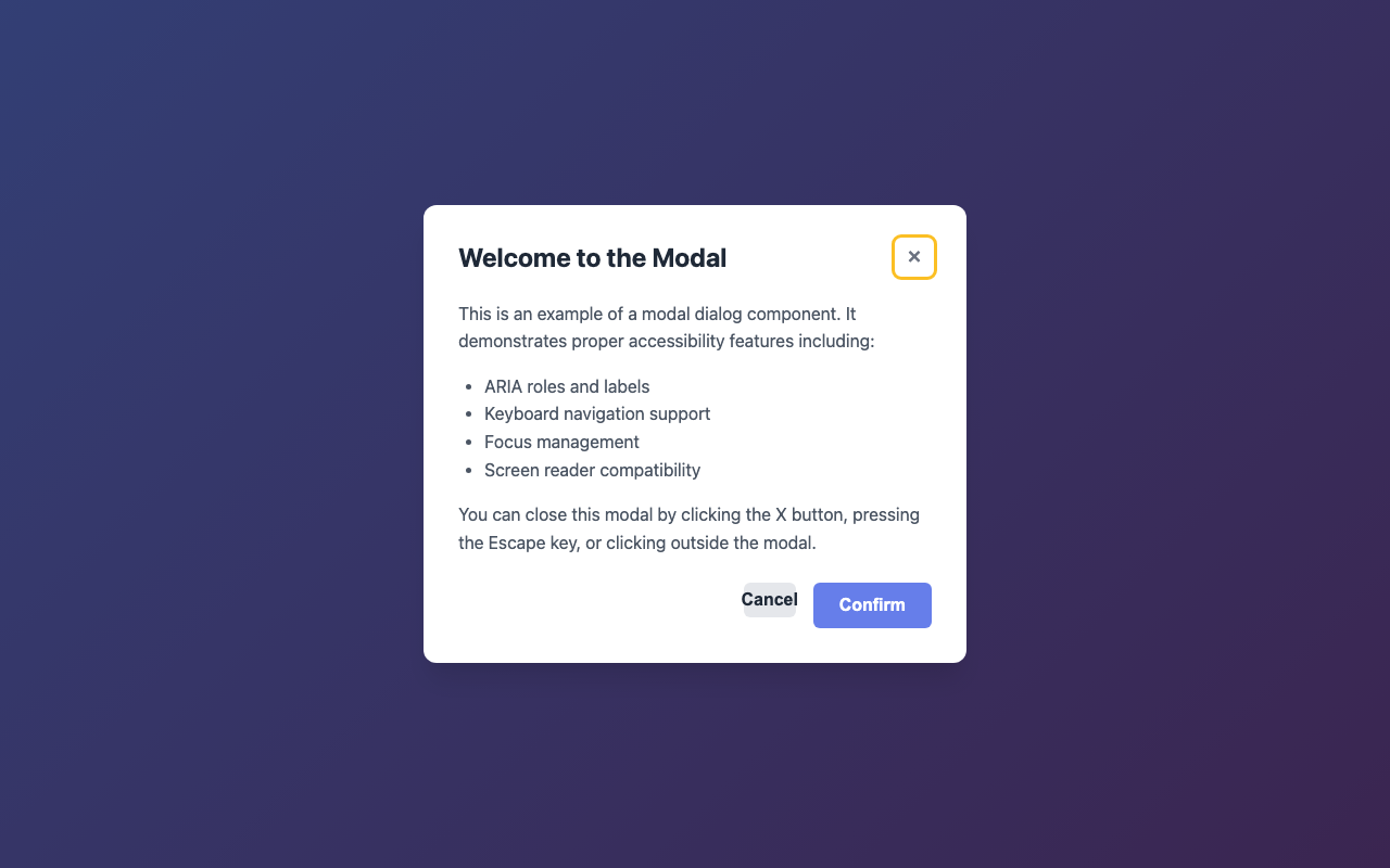 Screenshot sample 3 for modal-dialog / Claude Sonnet 4.5