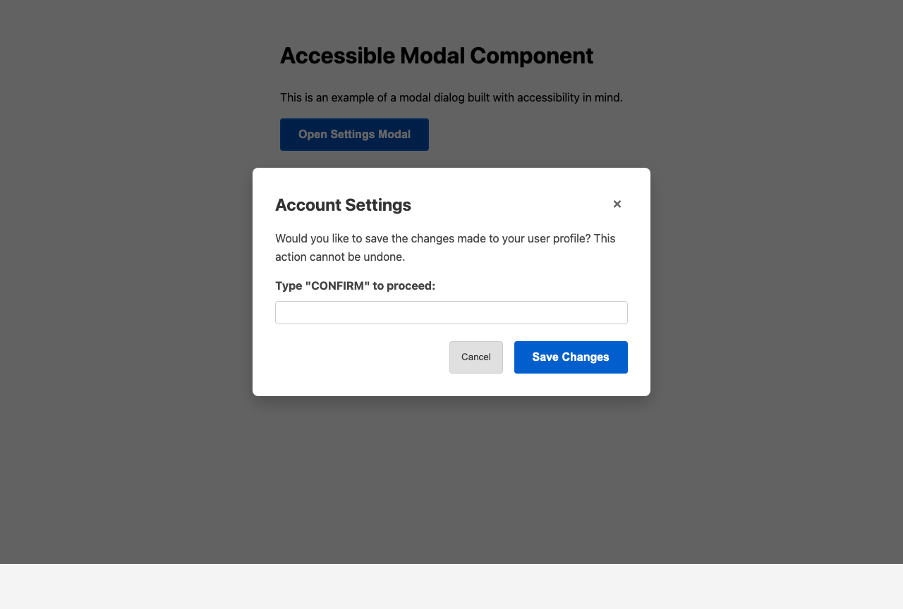 Screenshot sample 2 for modal-dialog / Gemini 3 Pro Preview