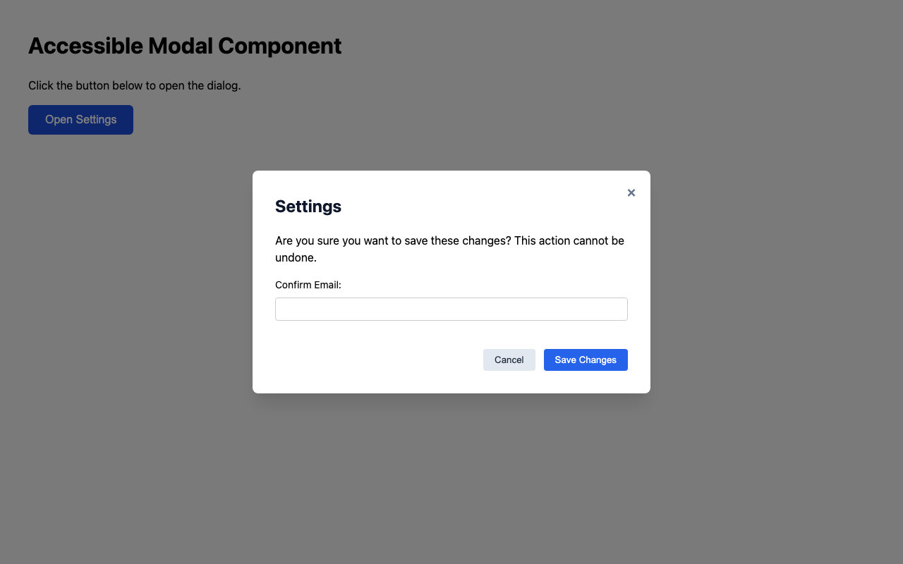 Screenshot sample 3 for modal-dialog / Gemini 3 Pro Preview