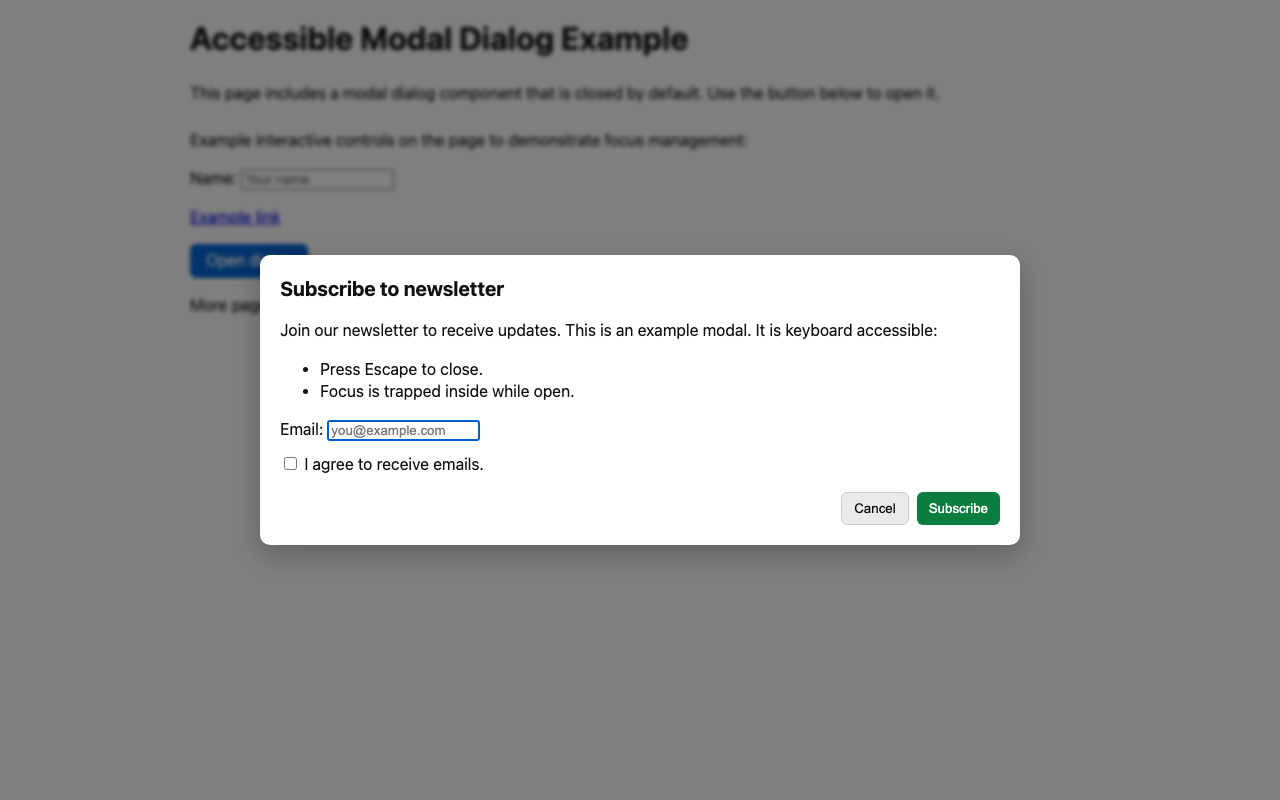 Screenshot sample 2 for modal-dialog / GPT-5 Mini