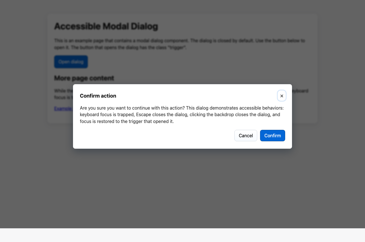 Screenshot sample 4 for modal-dialog / GPT-5 Mini