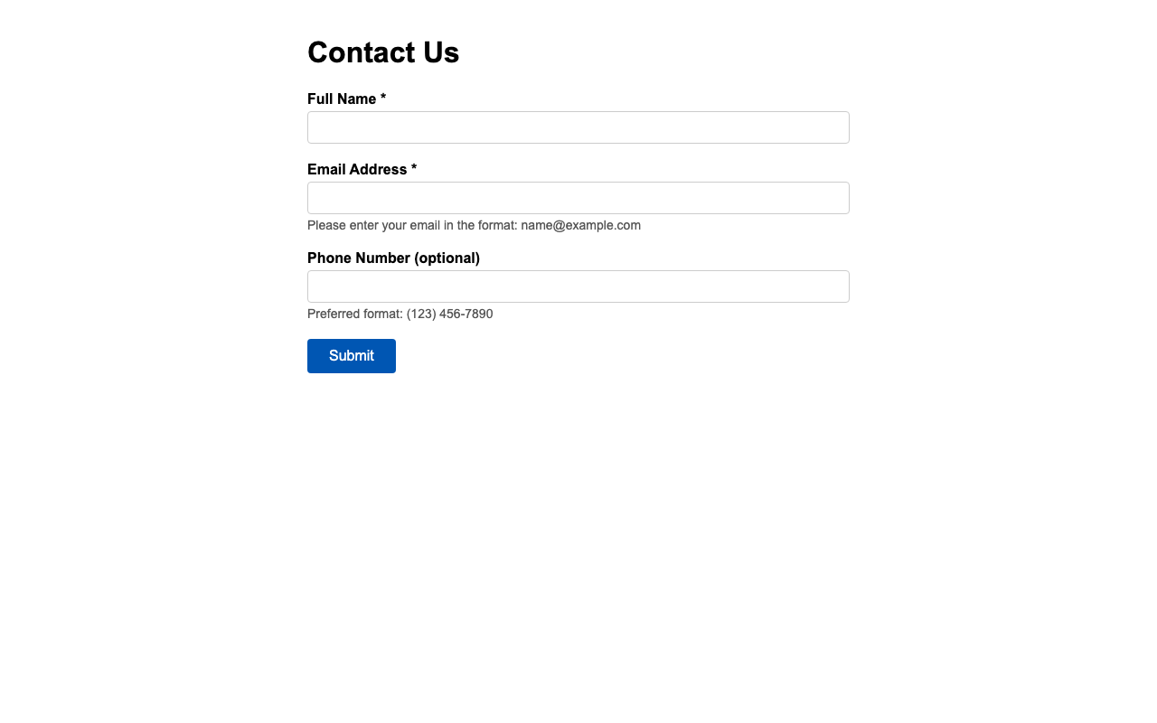 Screenshot sample 4 for simple-contact-form / Claude Opus 4.6