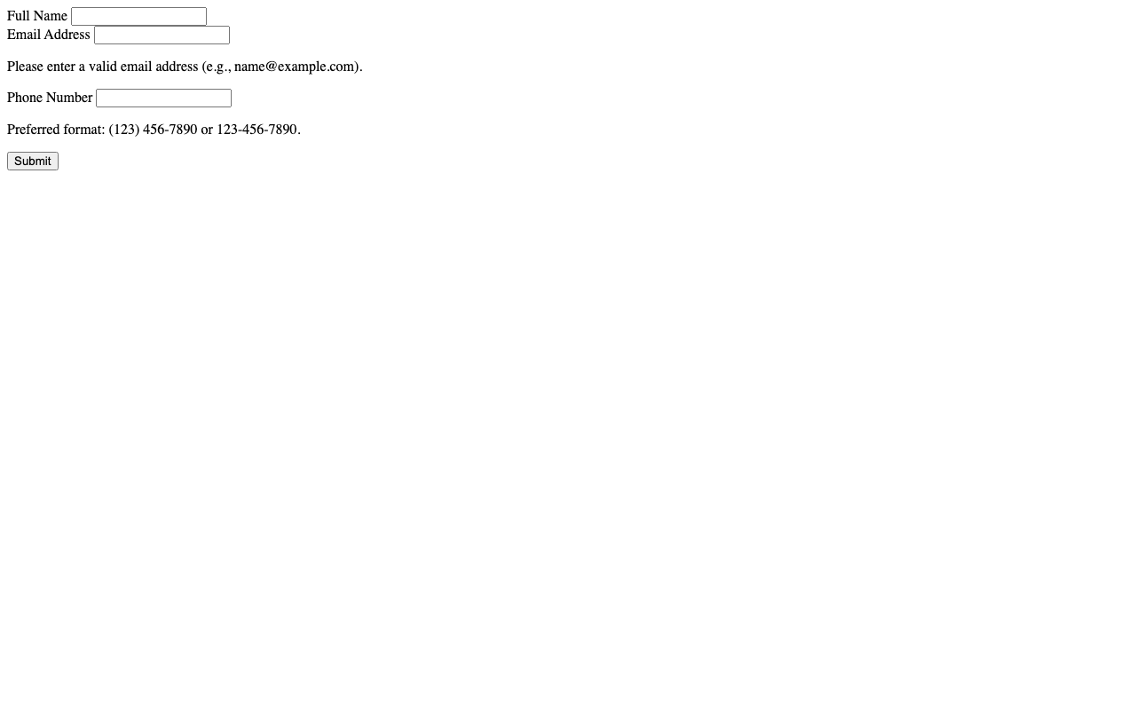 Screenshot sample 0 for simple-contact-form / GPT-5.2 Codex