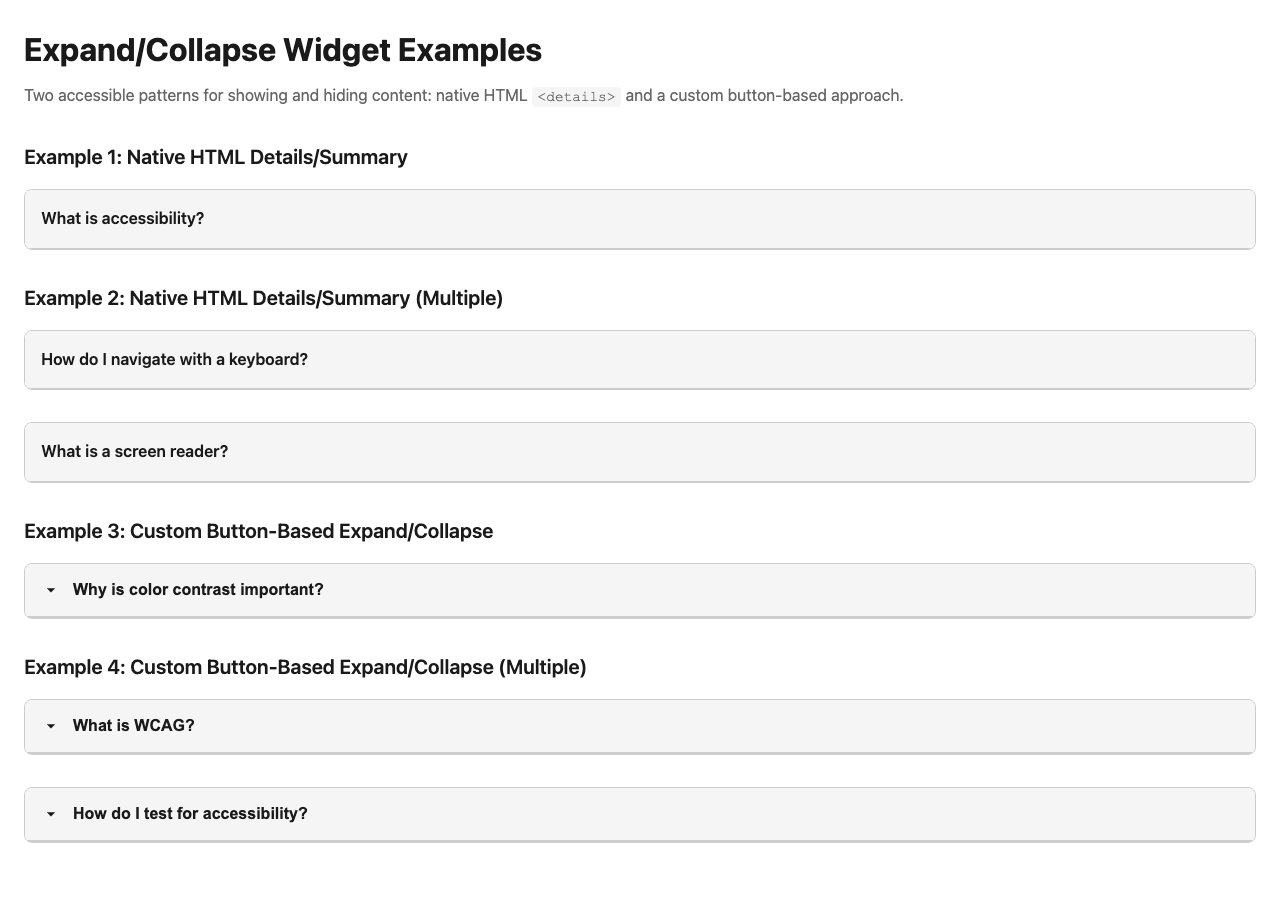 Screenshot sample 2 for disclosure-widget / Claude Haiku 4.5