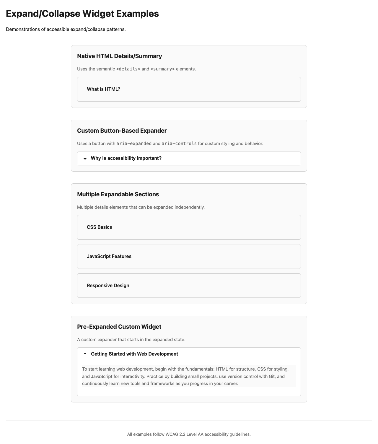 Screenshot sample 3 for disclosure-widget / Claude Haiku 4.5