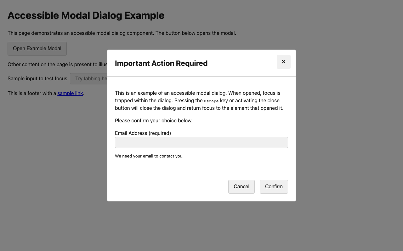 Screenshot sample 0 for modal-dialog / DeepSeek V3.2