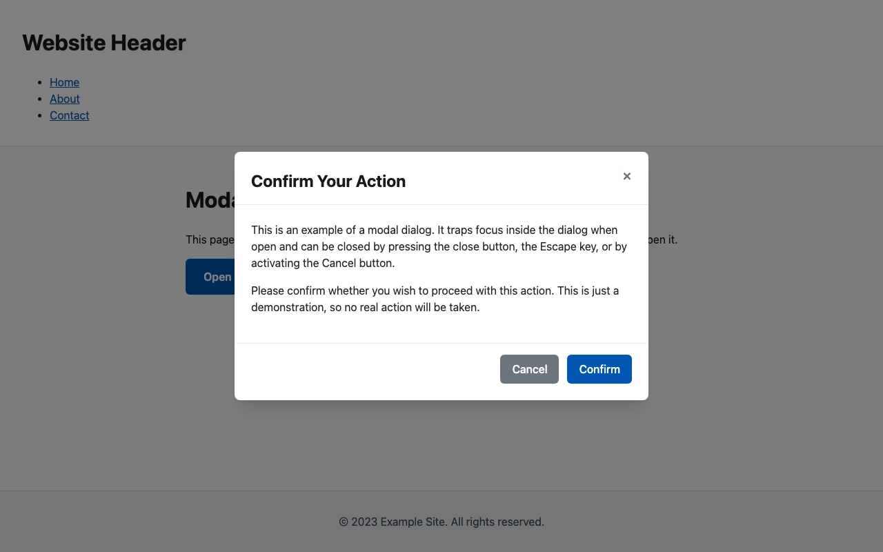 Screenshot sample 3 for modal-dialog / DeepSeek V3.2