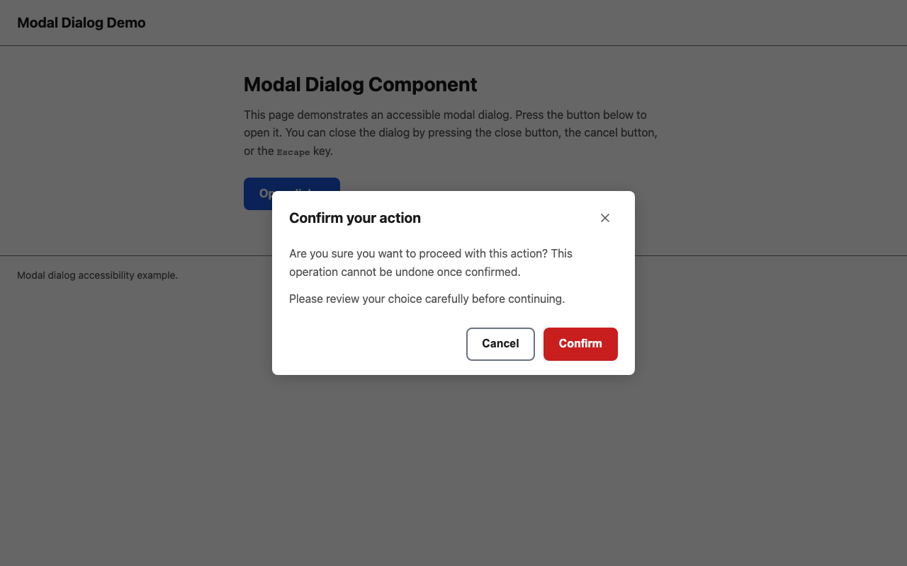Screenshot sample 2 for modal-dialog / Claude Opus 4.6