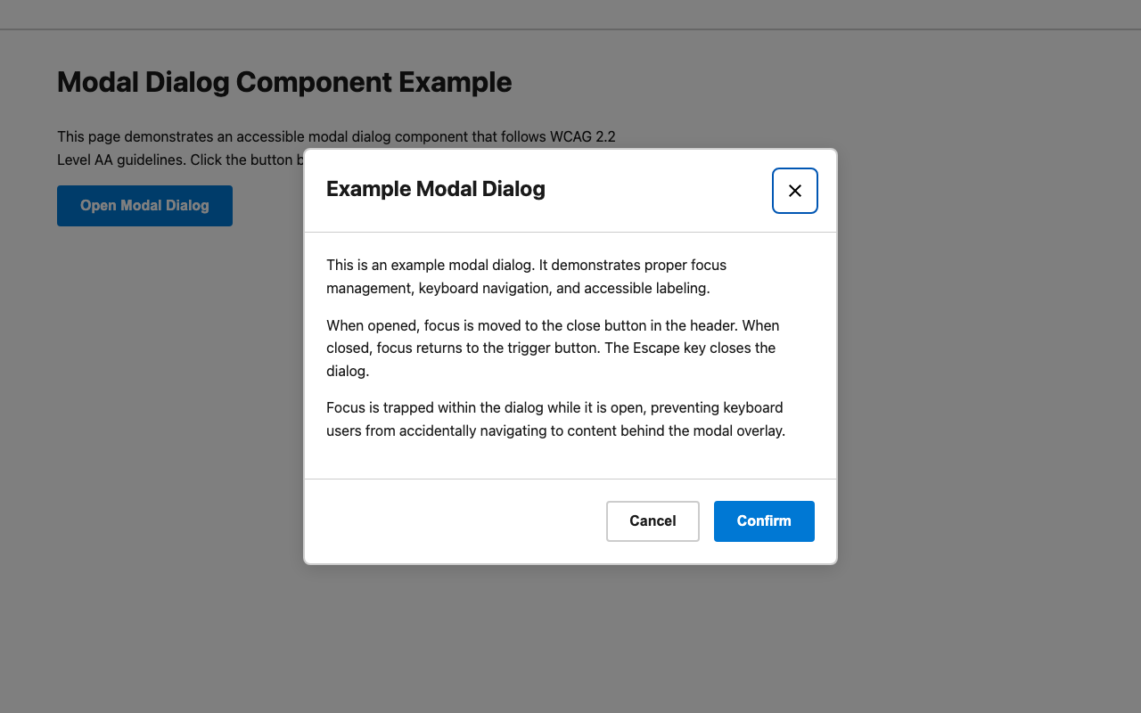 Screenshot sample 4 for modal-dialog / Claude Sonnet 4.5