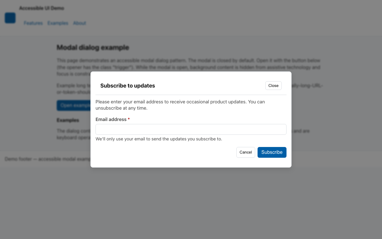 Screenshot sample 2 for modal-dialog / GPT-5 Mini