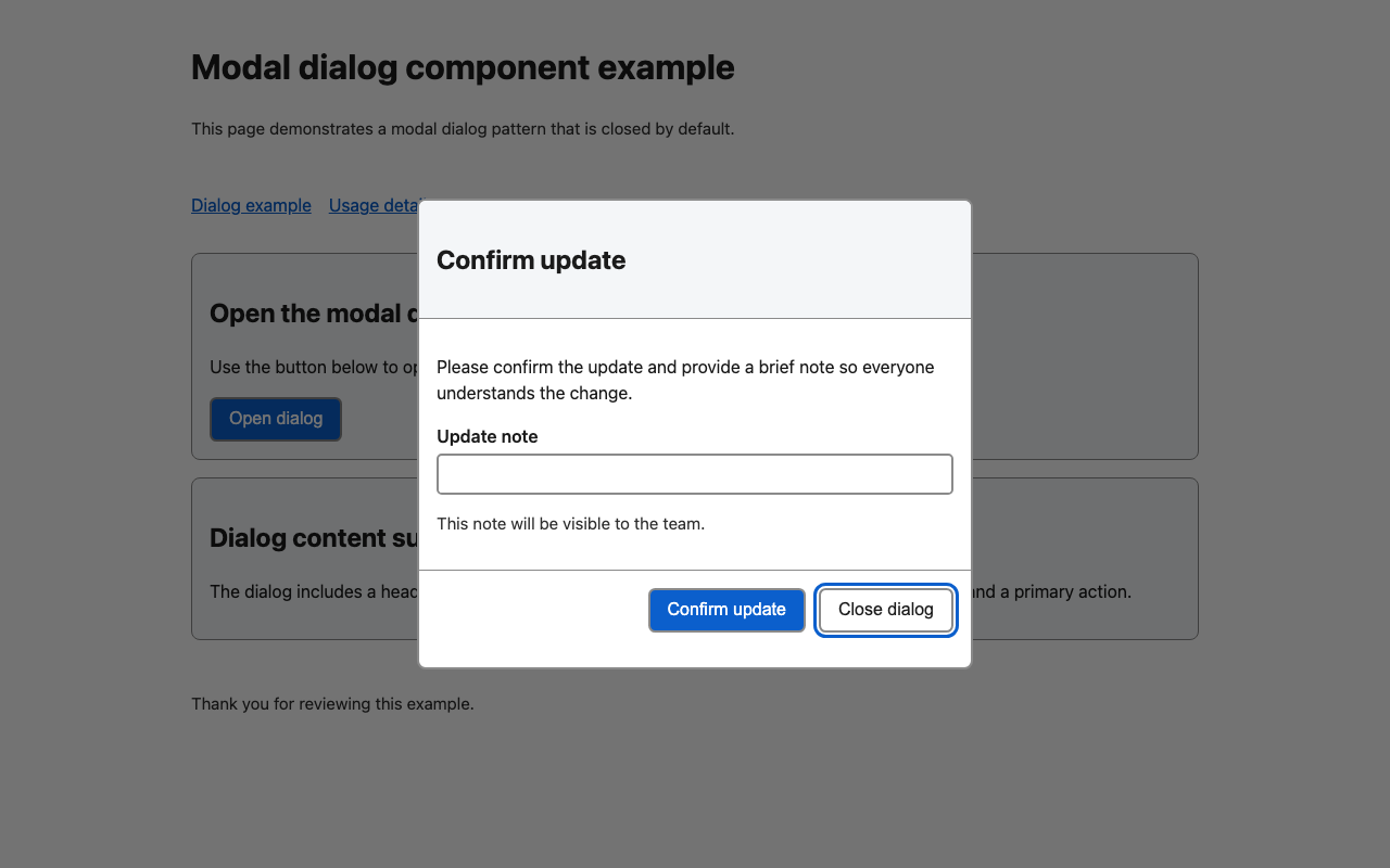Screenshot sample 1 for modal-dialog / GPT-5.2 Codex