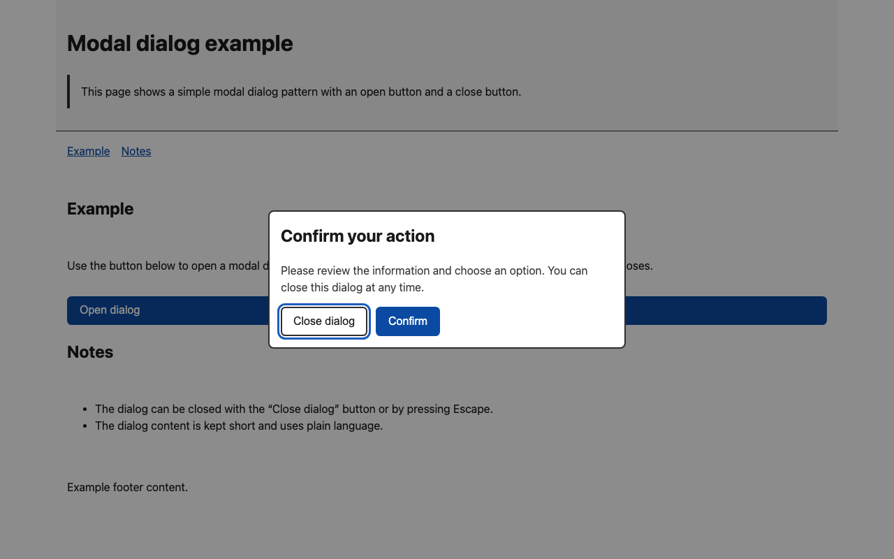 Screenshot sample 2 for modal-dialog / GPT-5.2 Codex