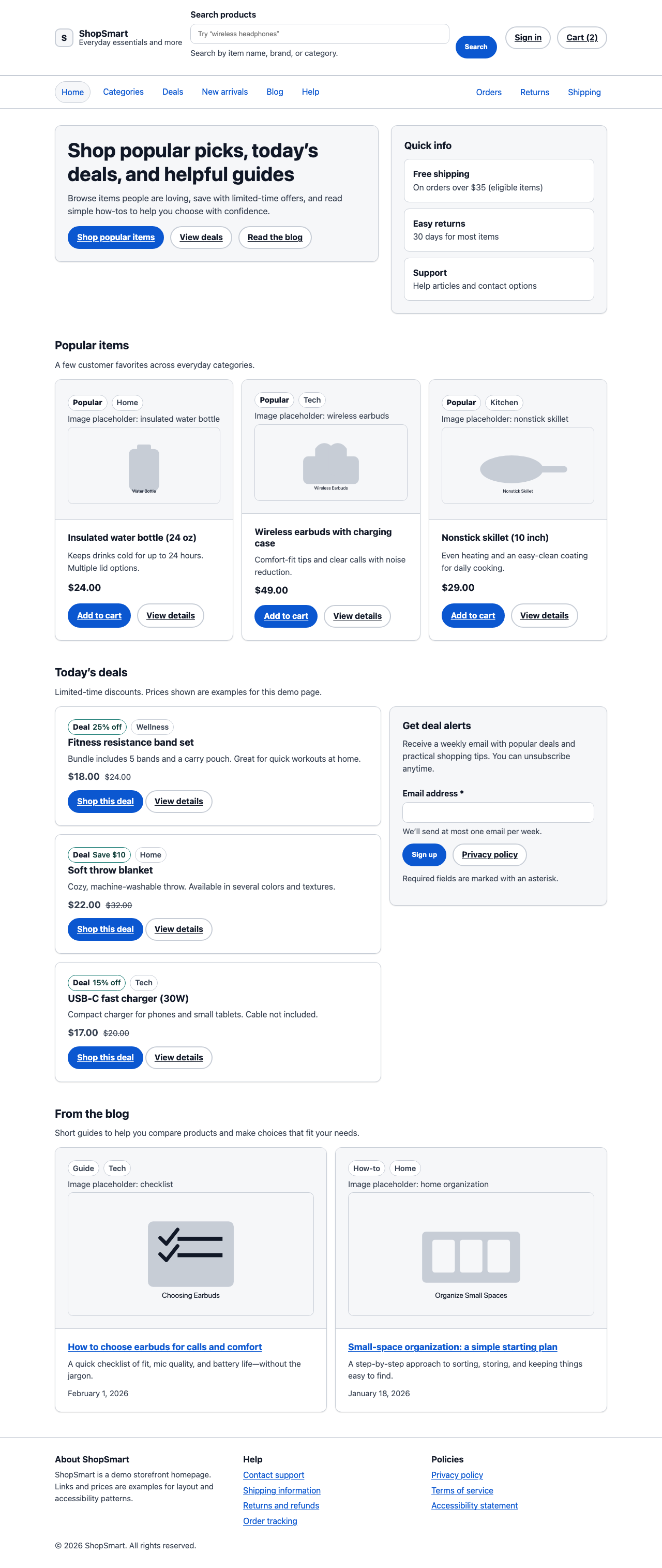 Screenshot sample 0 for shopping-home-page / GPT-5.2