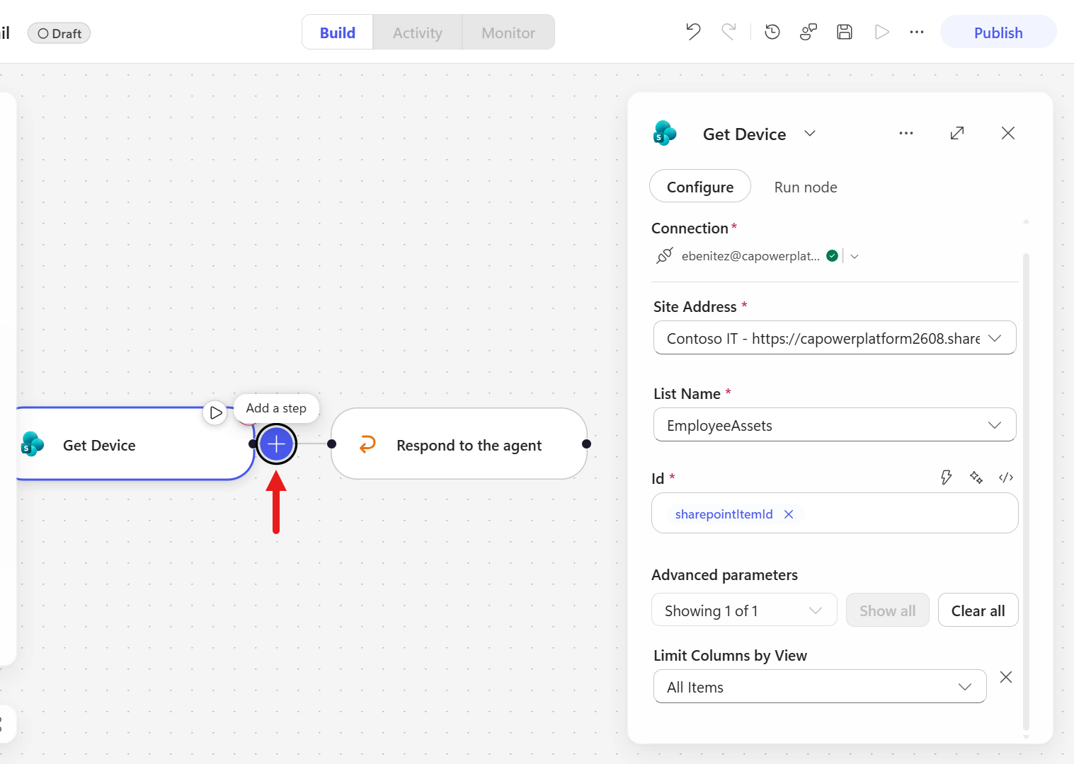 Add another action to the workflow