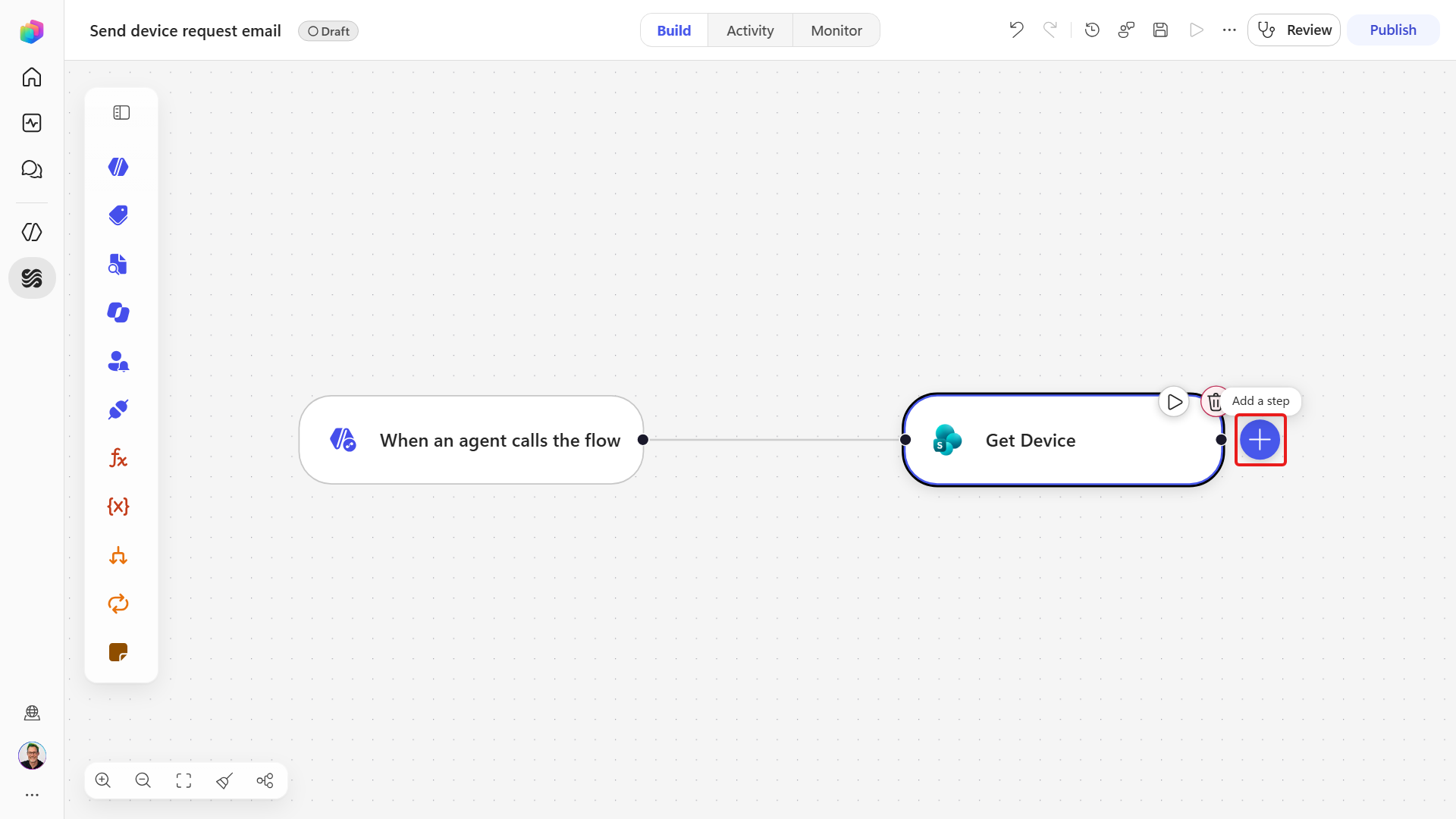 Add another action to the workflow