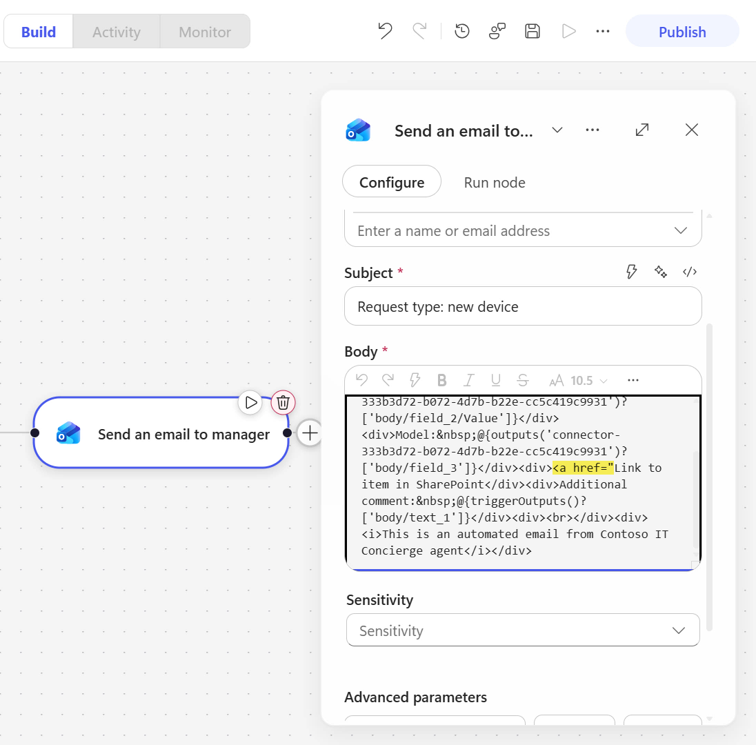 Add HTML paragraph tag around content