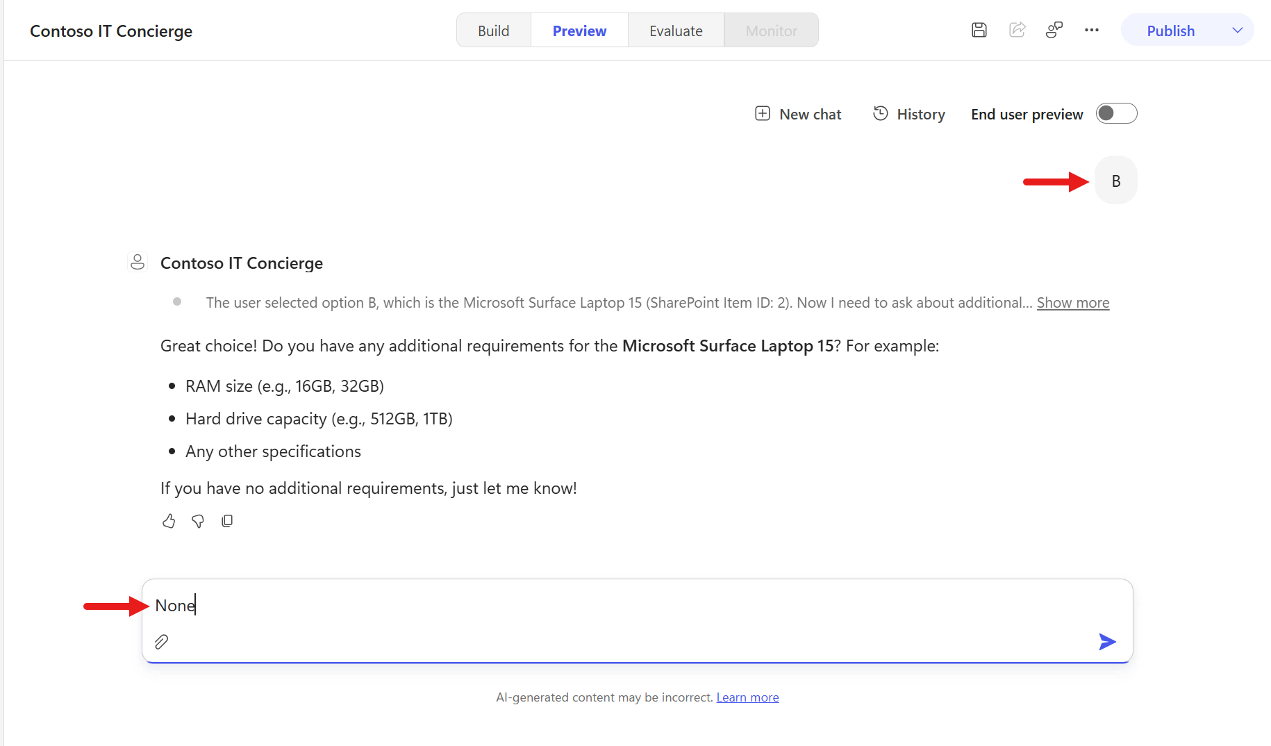 Submit device request test case two