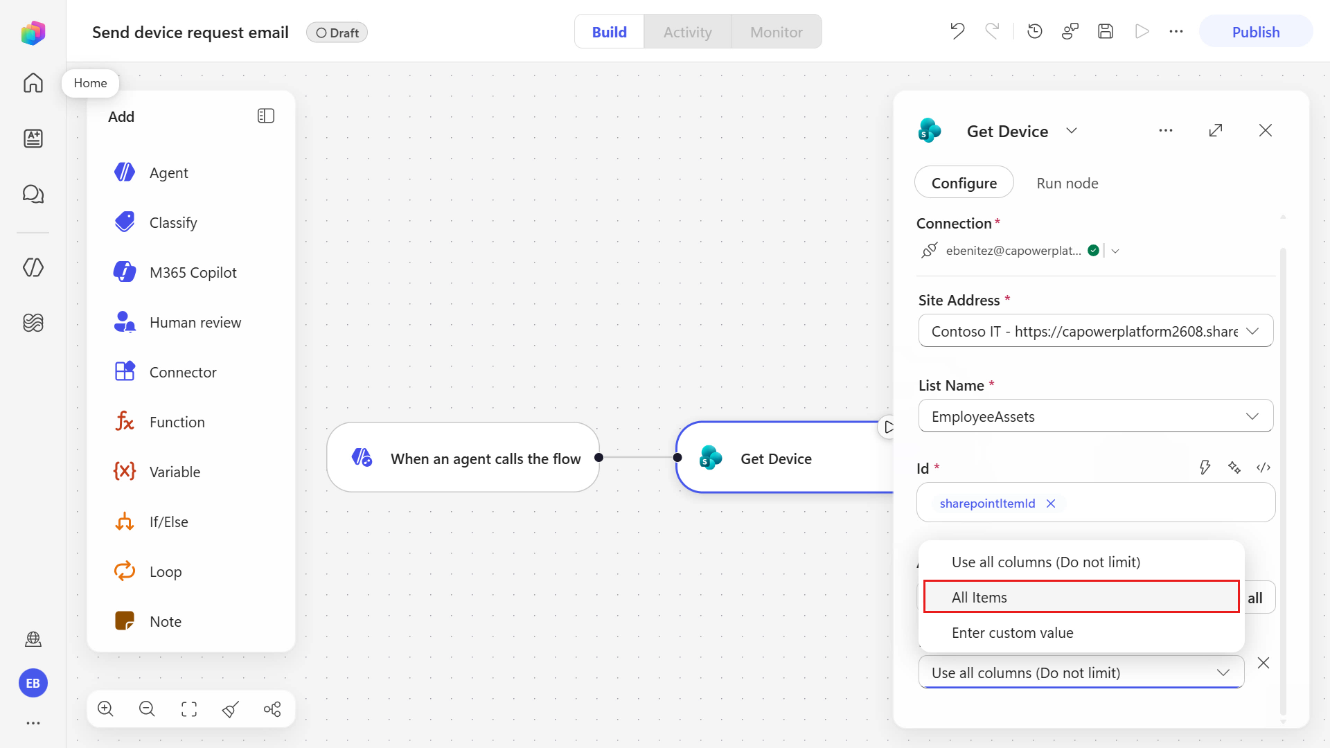 Update Limit Columns by View