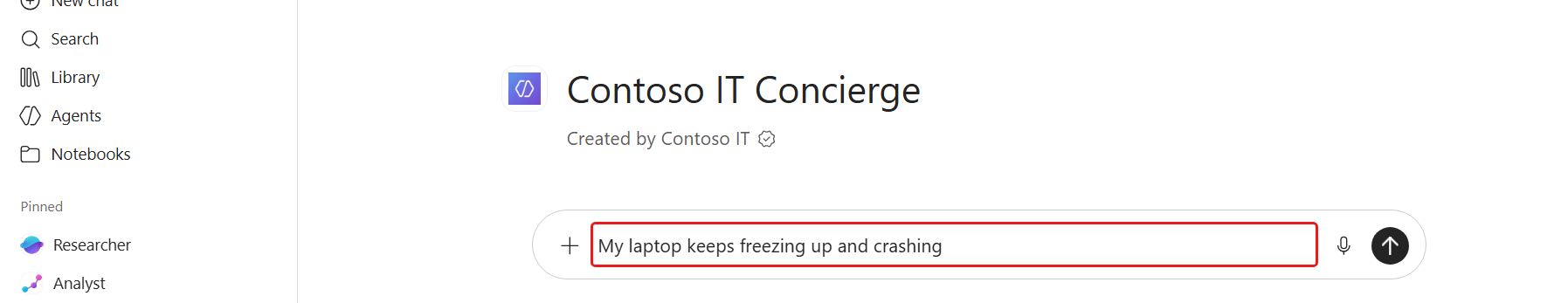 Test the agent in Microsoft 365 Copilot