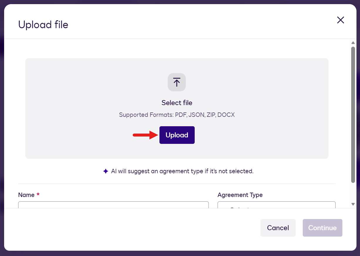 Select Upload