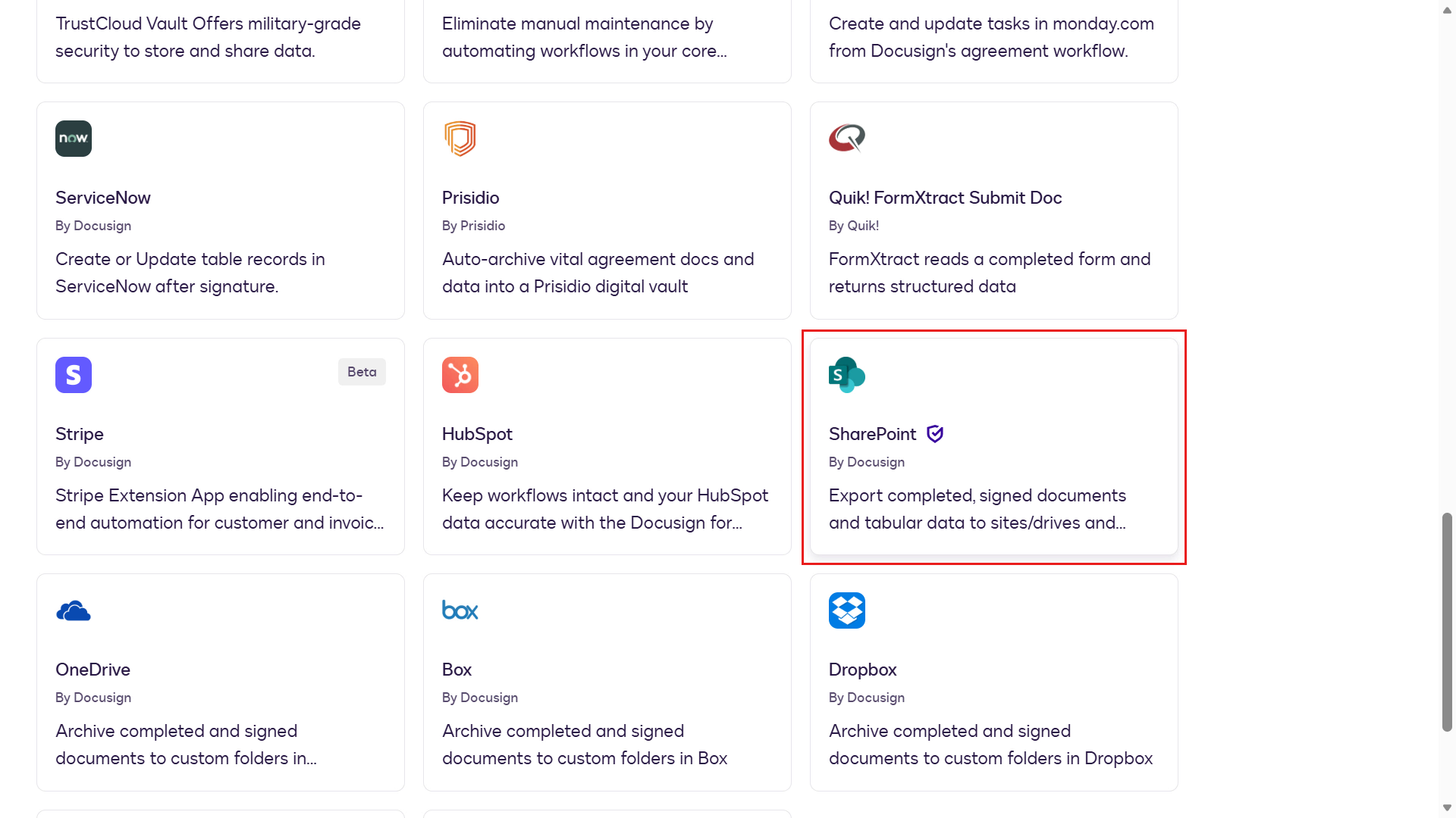 Select SharePoint