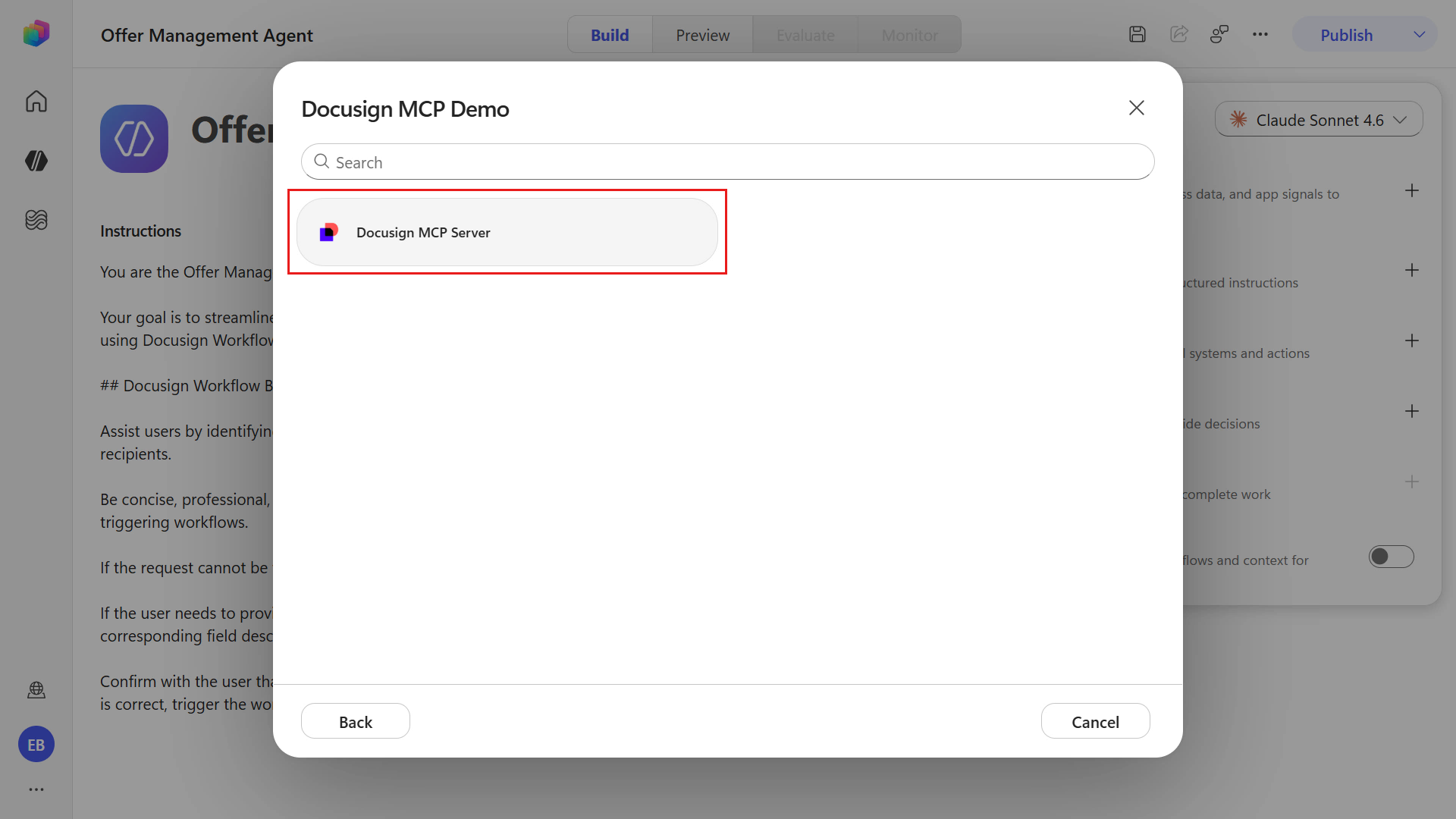 Select Docusign MCP Server