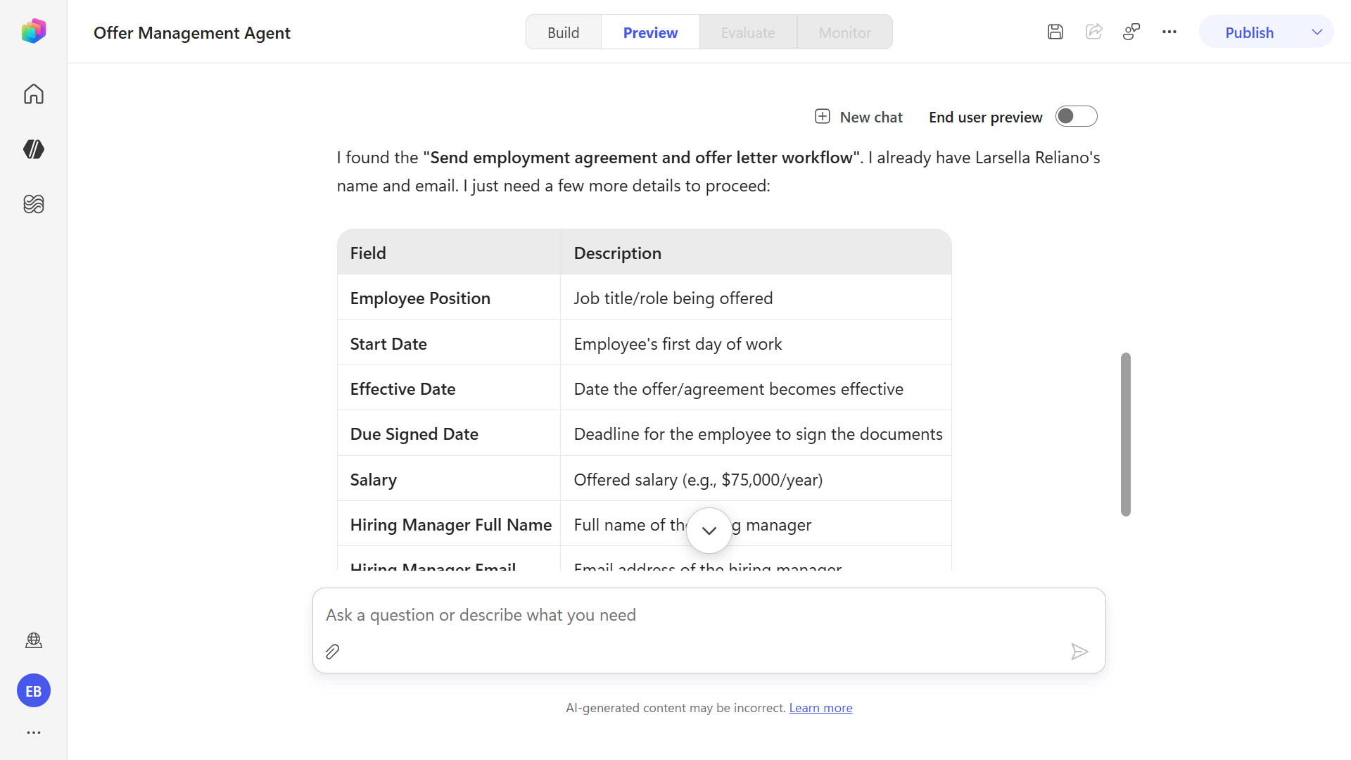 Workflow trigger requirements identified