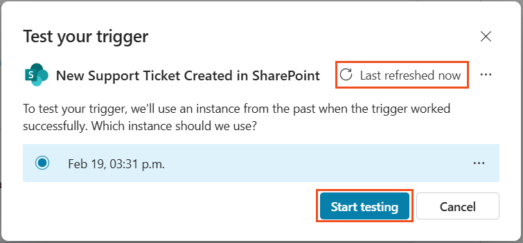 Monitor Trigger Test