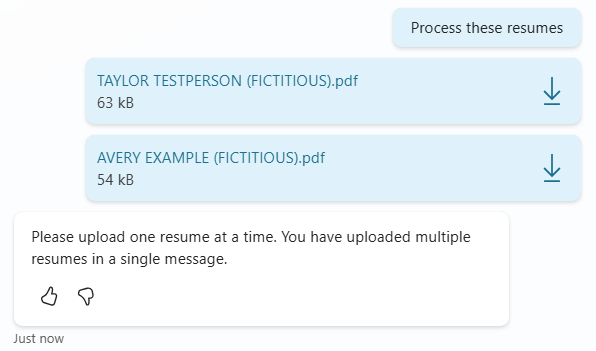 Test multiple uploads