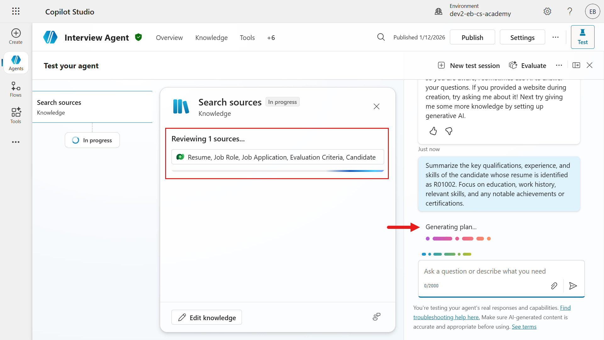 Enter first question for GPT-4.1 model