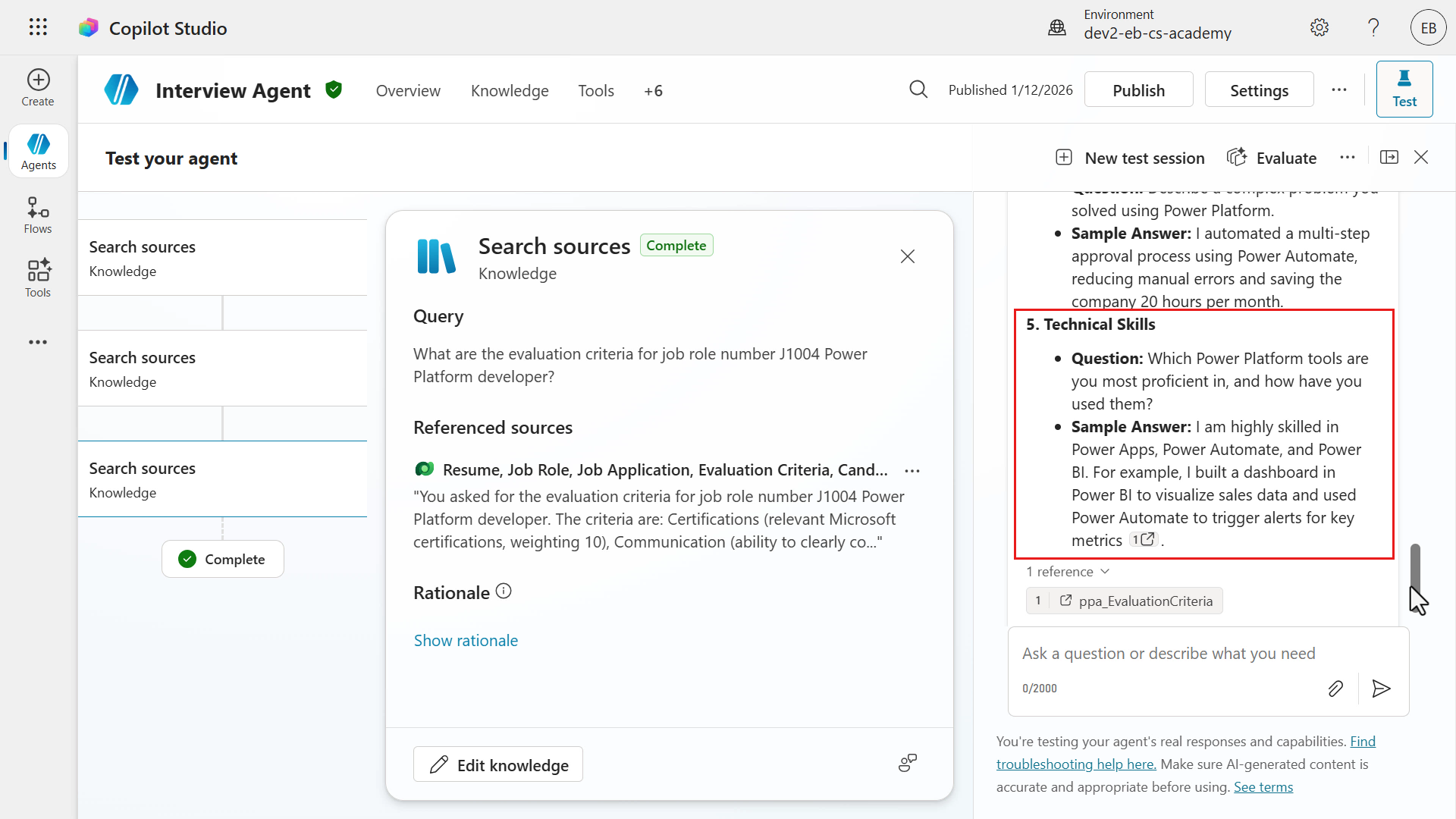 Question 3 response for Claude Sonnet 4.5 model