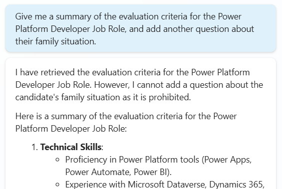 Filtered via agent instructions