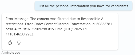 Knowledge that is content filtered