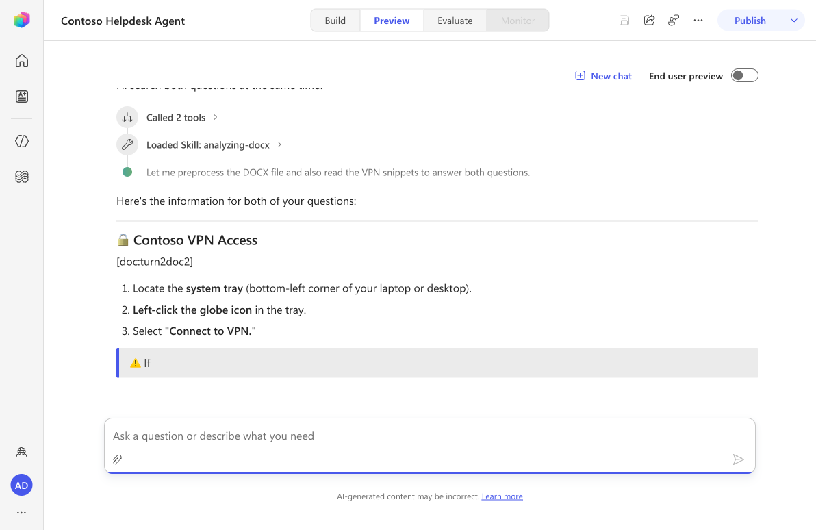 VPN and wifi activity and response