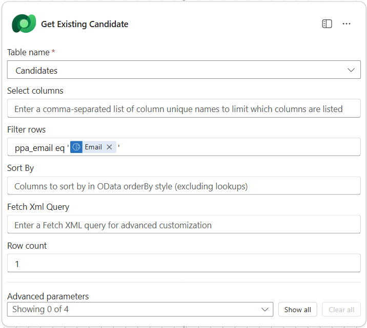 Get Existing Candidate