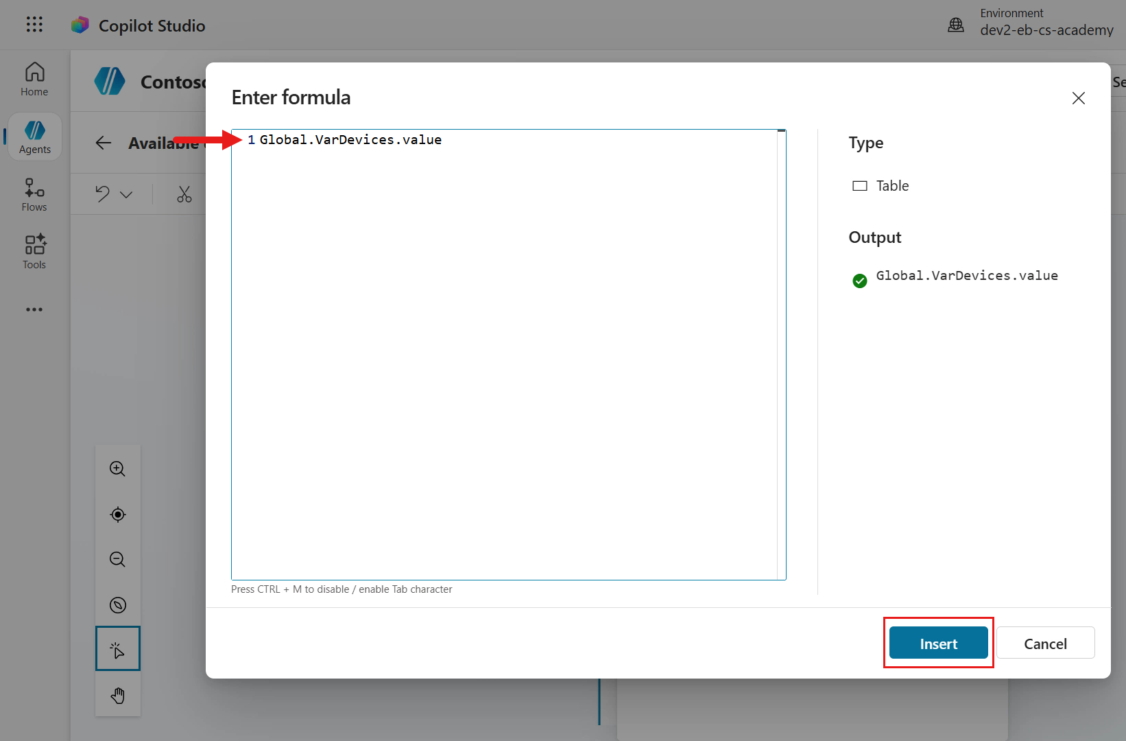 Power Fx formula for variable value