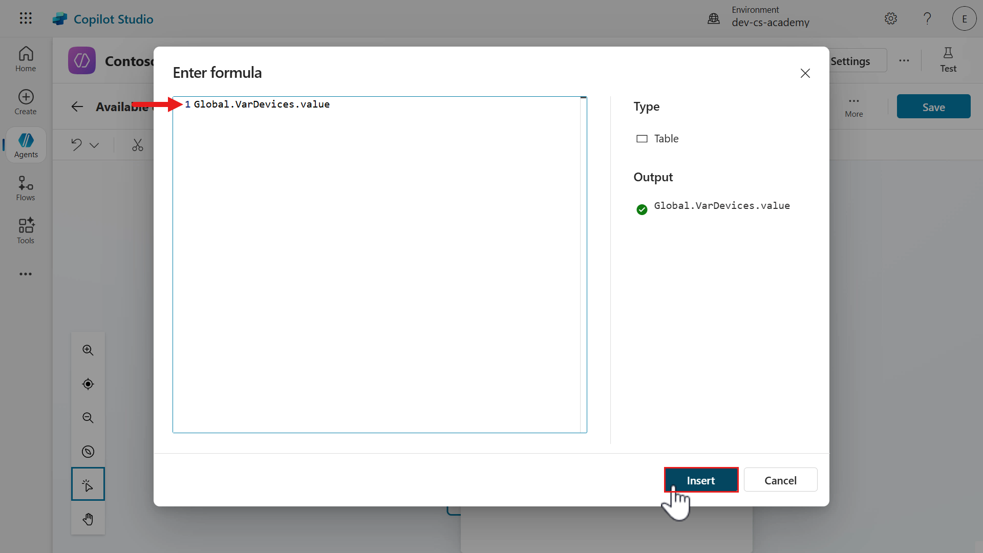 Power Fx formula for variable value