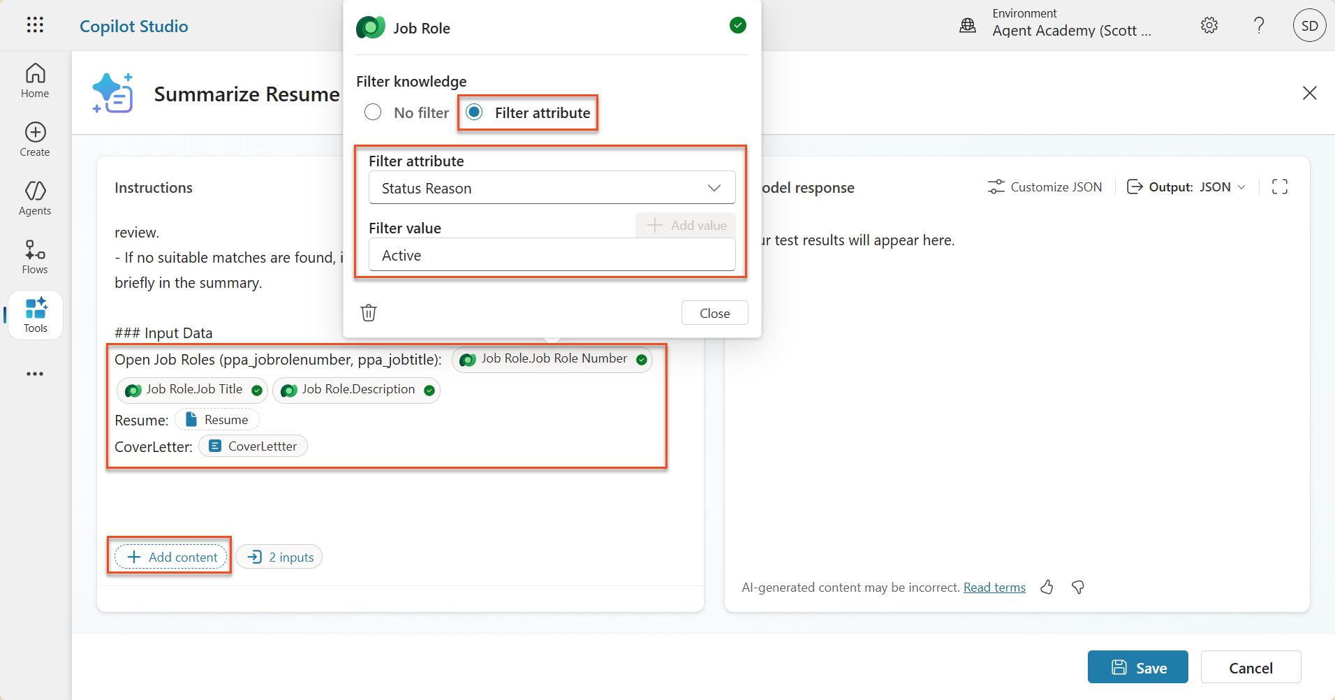 Add Dataverse Grounding