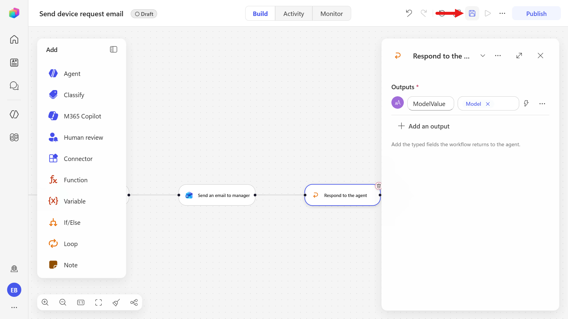Save workflow