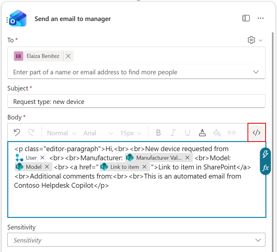 Toggle the code view