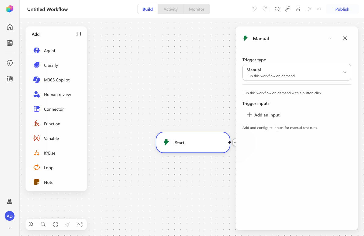 The workflow designer