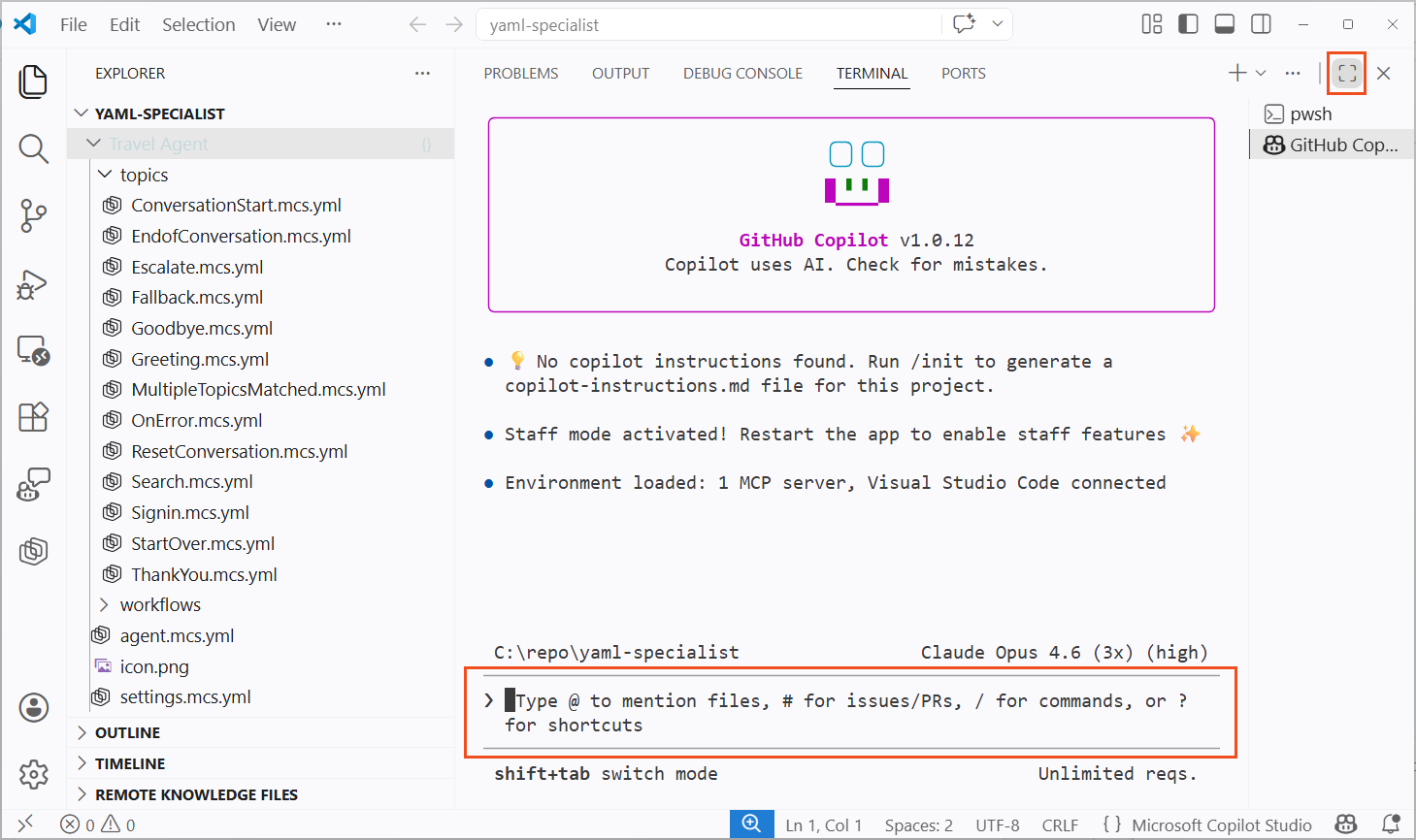 Expand the GitHub Copilot CLI