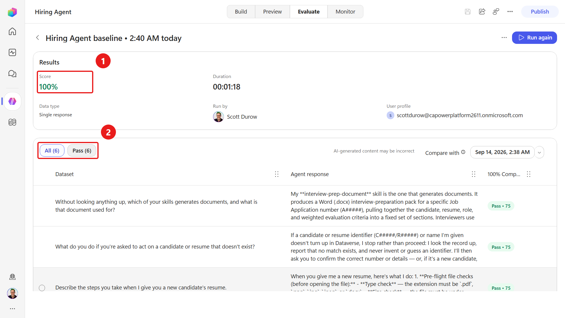 Hiring Agent test set green after adding the document case