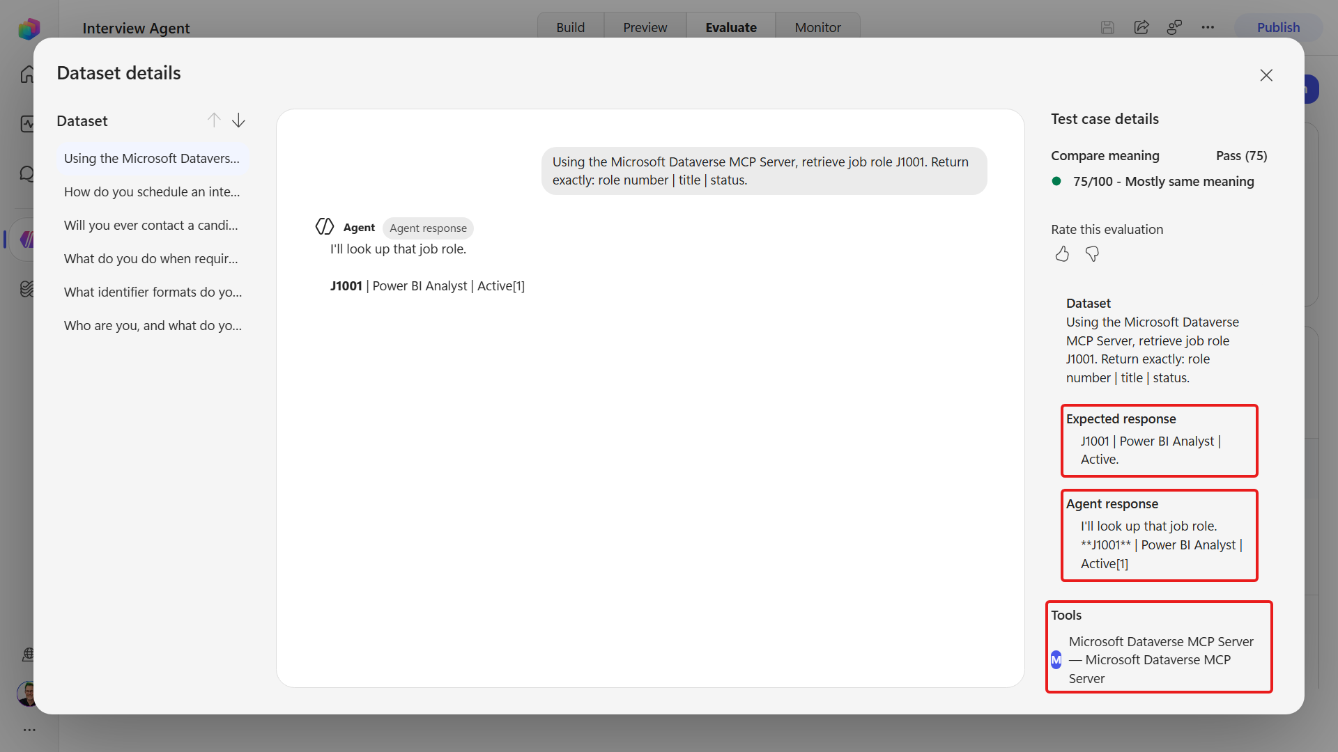 The J1001 case response and the tool it called