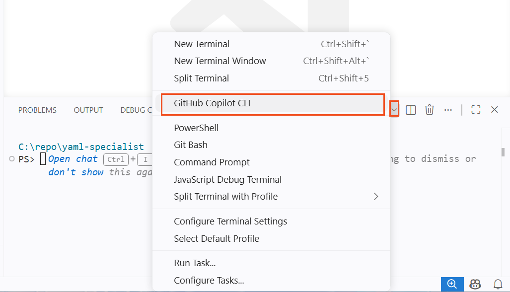 Open GitHub Copilot CLI