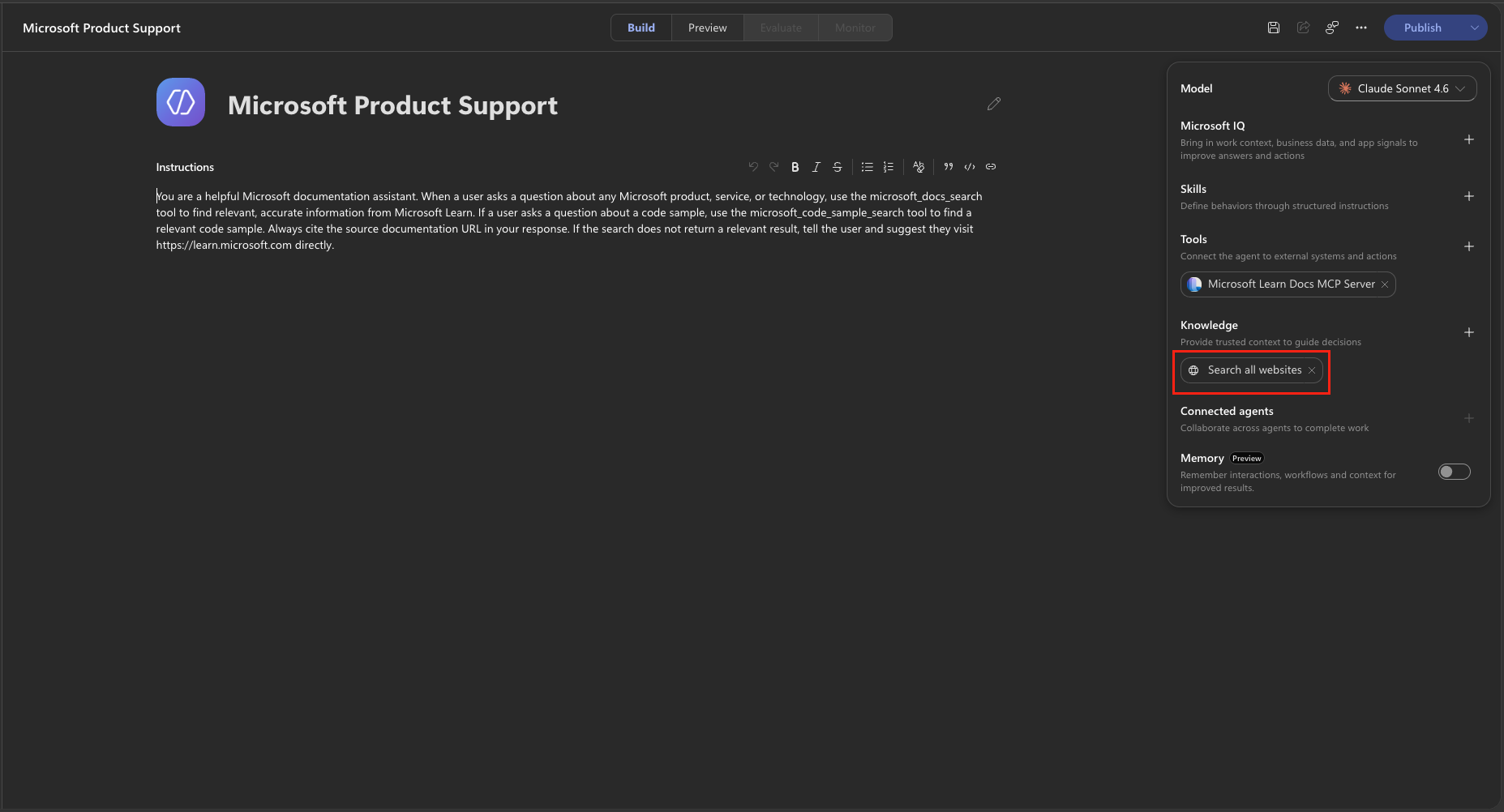 Remove the Search all websites source